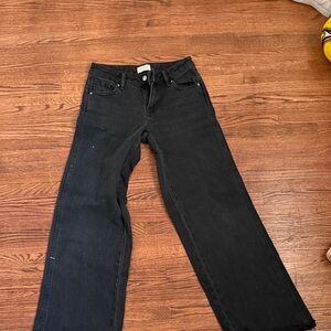 PacSun Women's Straight Leg Black Jeans